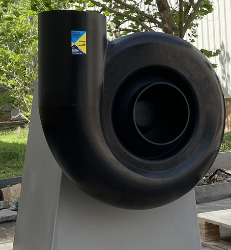 Storm 18 High Static Pressure Direct Drive Forward Curve Polypropylene Blower with high Chemical Resistance