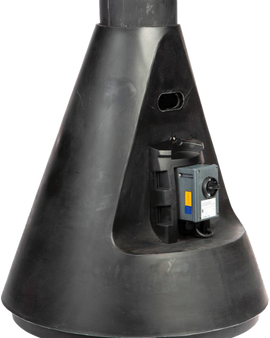Jet 25 Inline Polypropylene Blower with explosion-proof features for chemical ventilation
