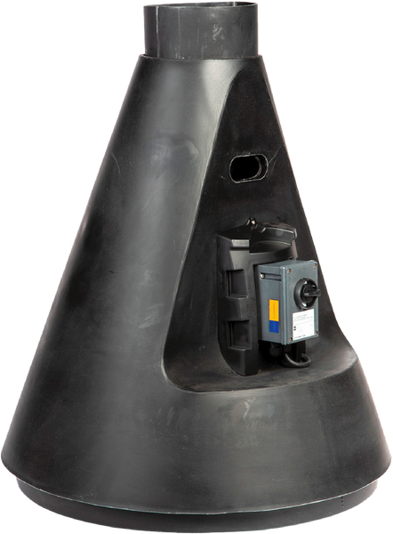 Jet 30 Inline Polypropylene Blower with explosion-proof construction for hazardous environments