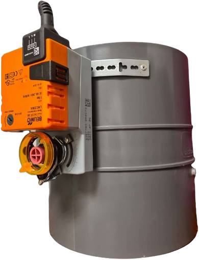 SMD On/Off Motorized Damper Series with Belimo motor for precise airflow control in industrial ventilation systems
