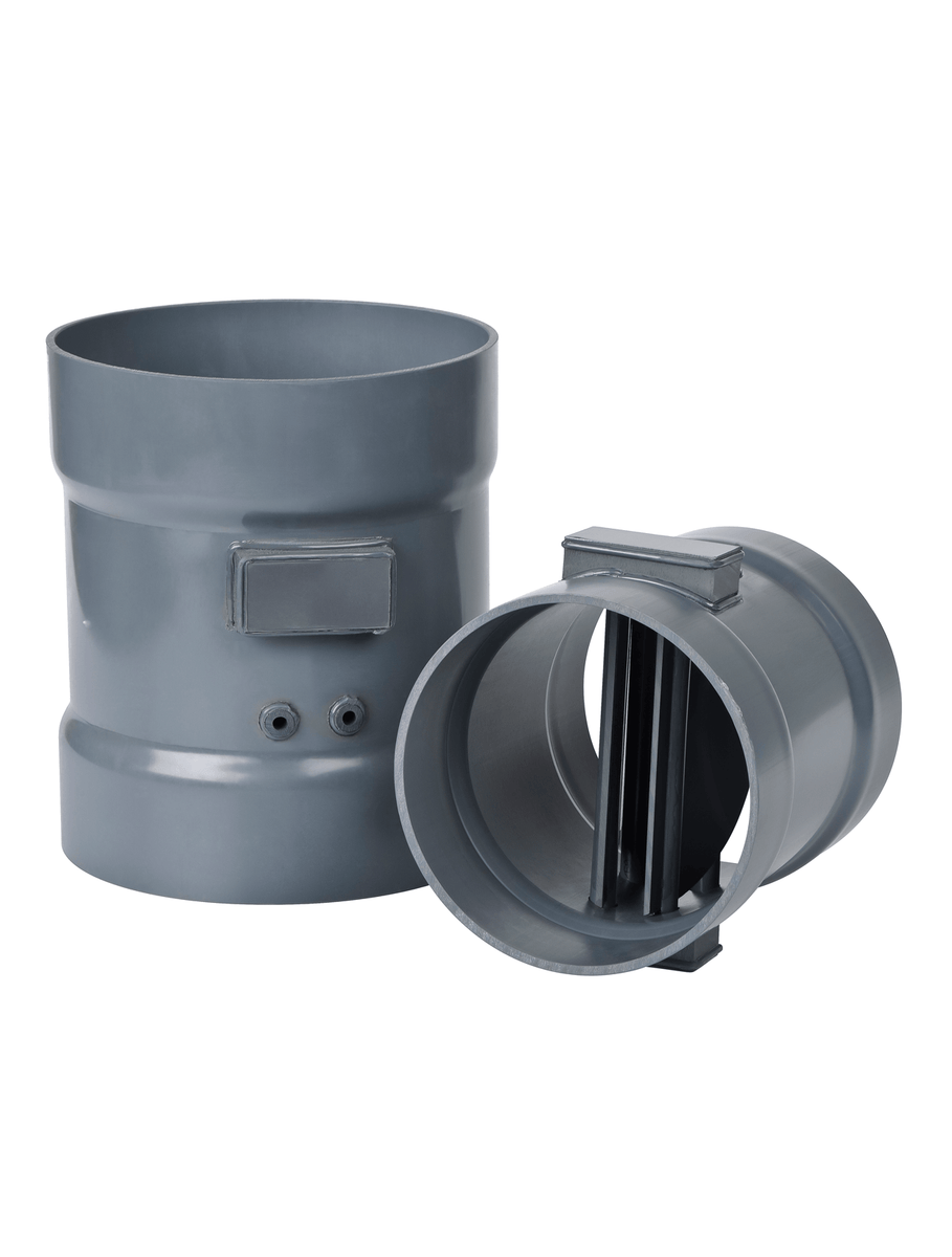 Back Draft Dampers, Vertical Gravity PVC | Plastec