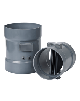 Back Draft Dampers, Vertical Gravity PVC