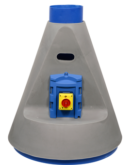Image of Jet 30 Inline Polypropylene Blower, chemical, corrosion, and explosion resistant for industrial fume extraction