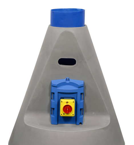 Image of Jet 30 Inline Polypropylene Blower, chemical, corrosion, and explosion resistant for industrial fume extraction