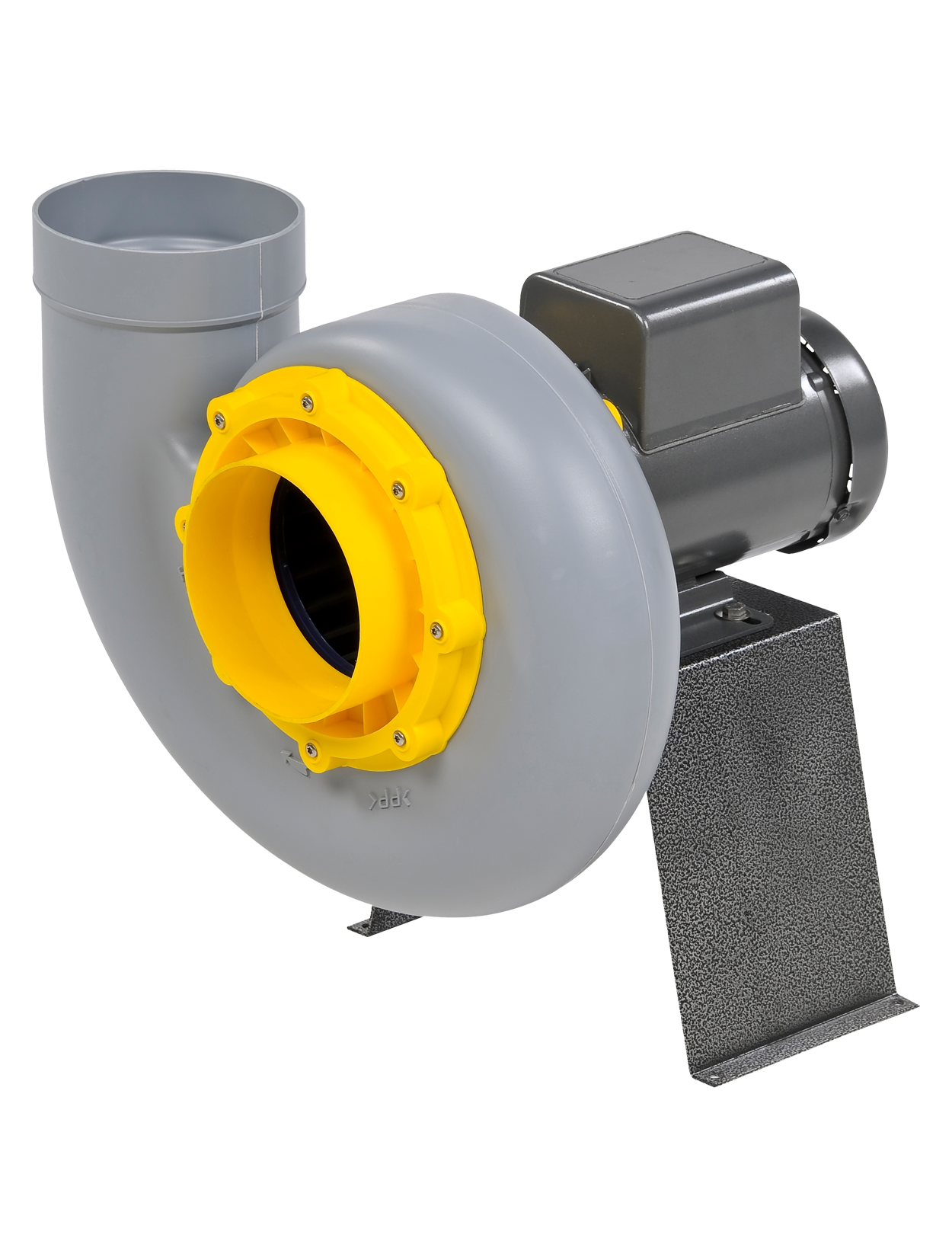 Plastec 20 Direct Drive Forward Curve Polypropylene Blower for exhausting toxic fumes in chemically corrosive environments