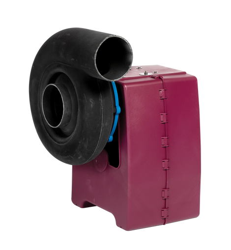 Storm 16 High Static Pressure Direct Drive Forward Curve Polypropylene Blower with high Chemical Resistance on stand