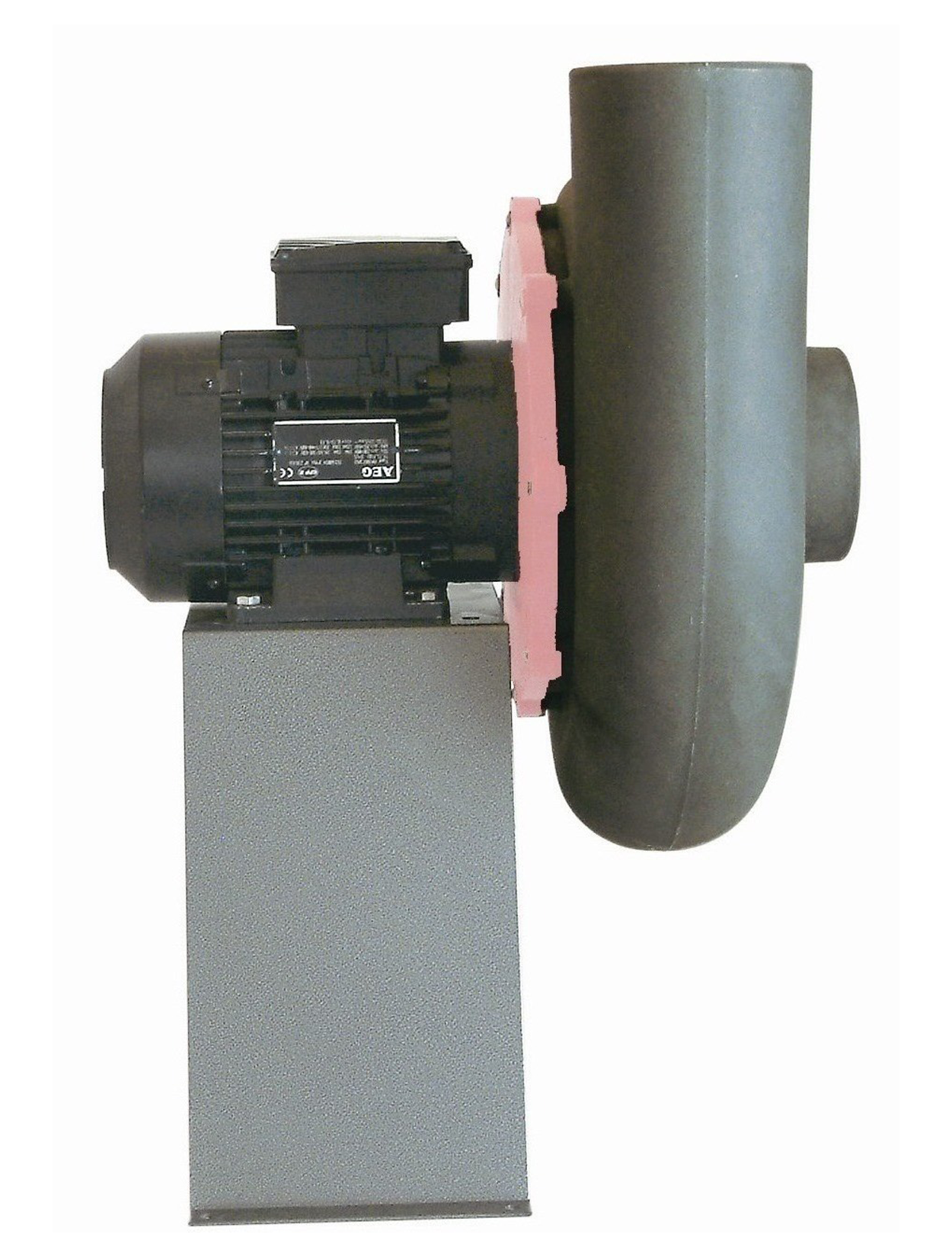 Storm 14 High Static Pressure Direct Drive Forward Curve Polypropylene Blower mounted on stand