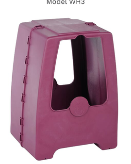 Polypropylene Weather Hood with Enclosed Pedestal, perfect for rain, sleet, or snow, in Grape Color compatible with All Storms & Plastec 15-25 Corrosion-resistant exhaust blowers